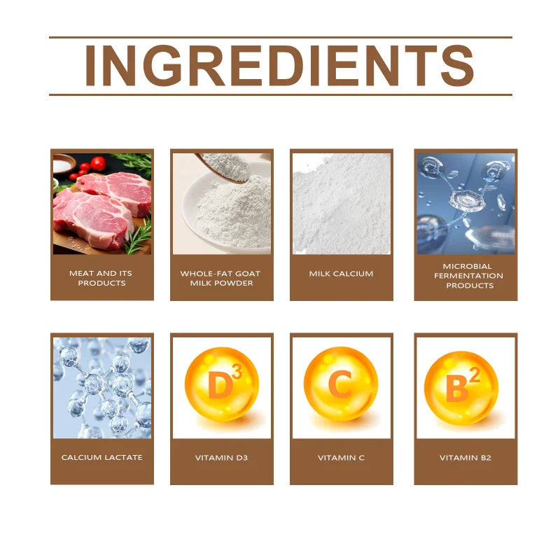 Dog Calcium Chewable Tablets - Vitamin D & Probiotic Formula Supports Bone Health & Teeth - For Puppy To Adult Dogs