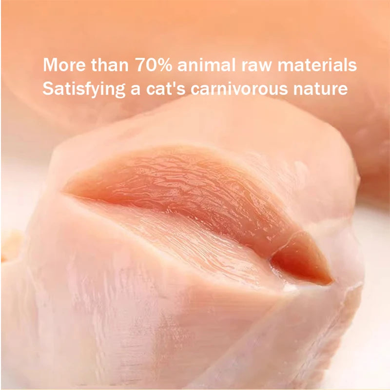 Small frozen double-layer freeze-dried chicken liver and chicken breast nutrition fattening rabbit blood freeze-dried dog snacks