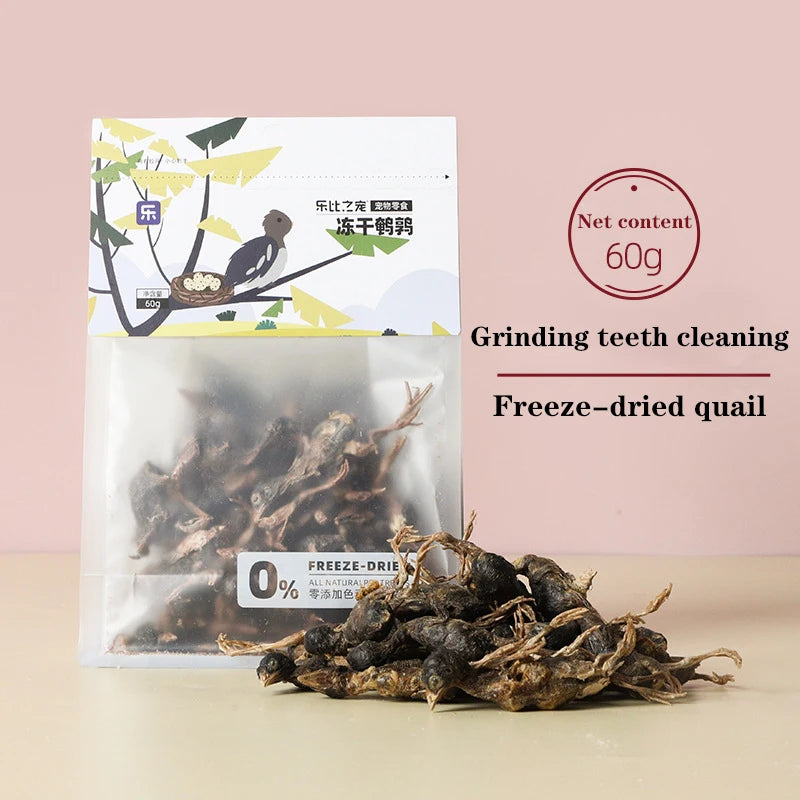 Pet Freeze-Dried Snacks, Freeze Dried Chicken, Breast, Chicken Pellet, Small Quail, Mixed, 500g