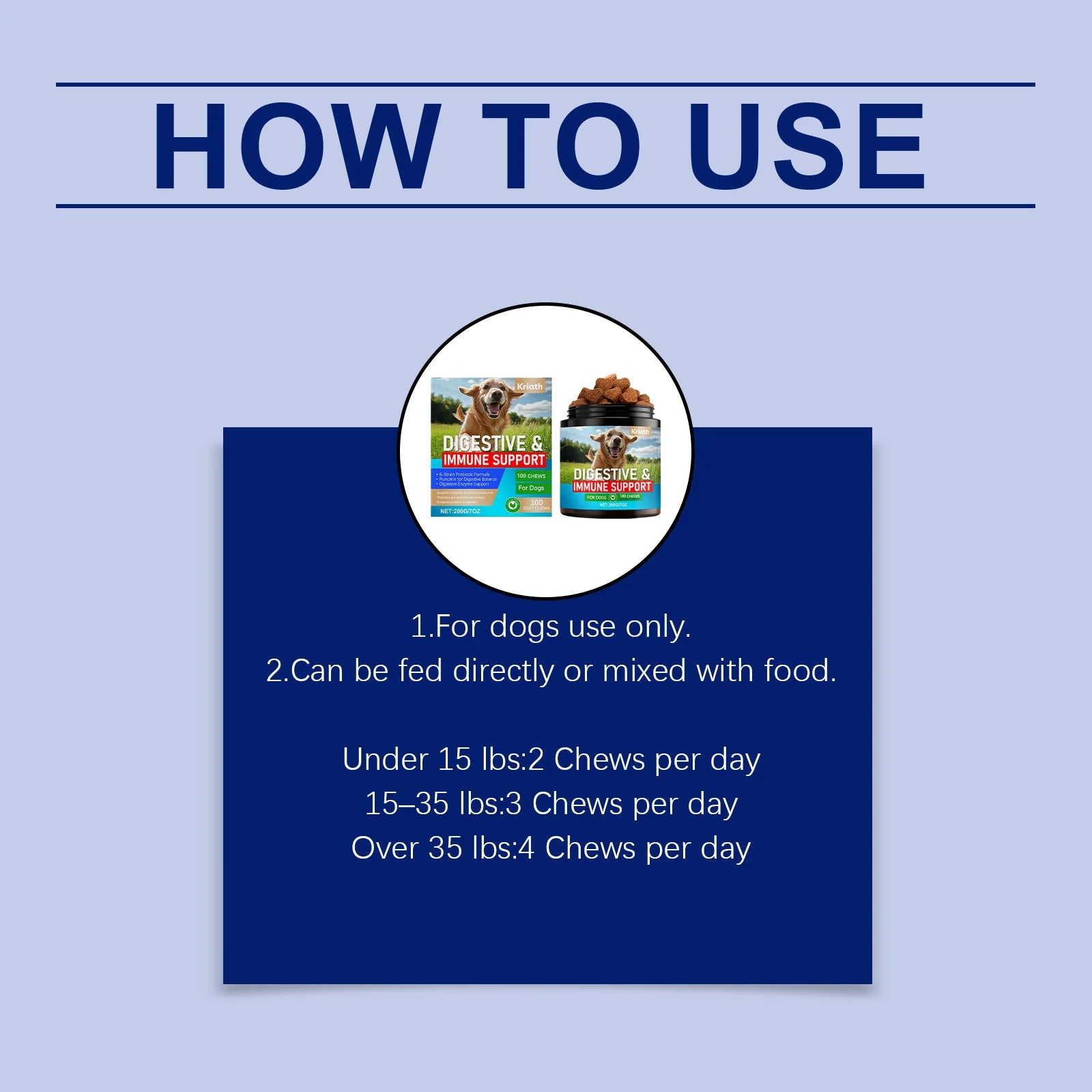 Dog Probiotic Soft Chews for Gut Health - Gentle Care Aids Smooth Digestion Nutrient Absorption Balances Flora Boosts Immunity