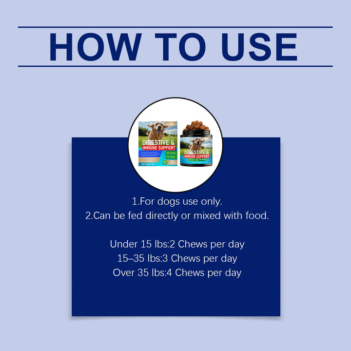 Dog Probiotic Soft Chews for Gut Health - Gentle Care Aids Smooth Digestion Nutrient Absorption Balances Flora Boosts Immunity