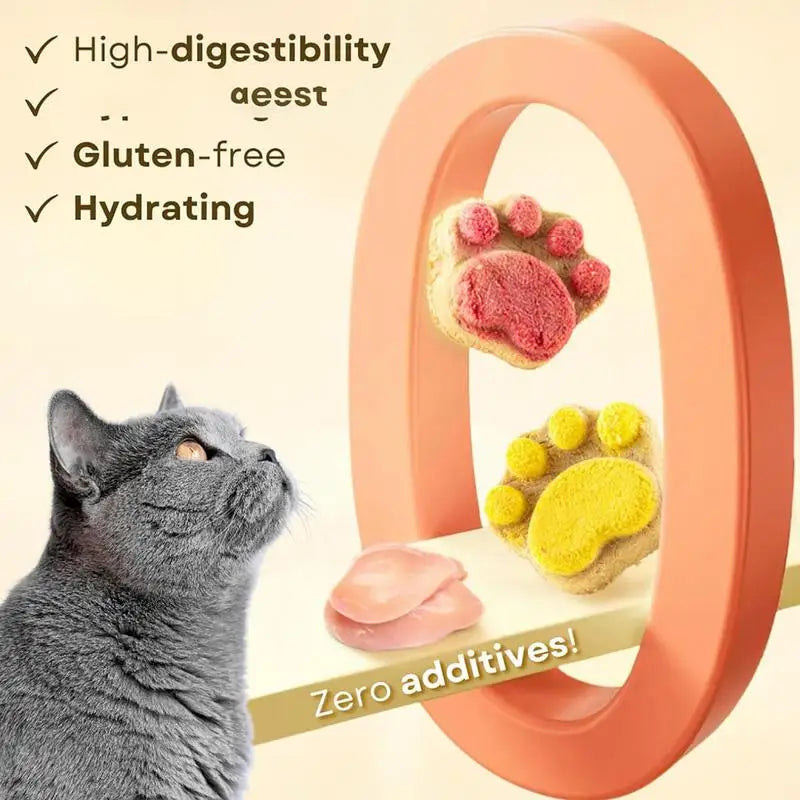 Cat Snacks Nutritional Freeze-Dried Pet Training Reward Snacks Quick Teeth Cleaning Cat Claw Biscuits Snacks For Cat Dogs
