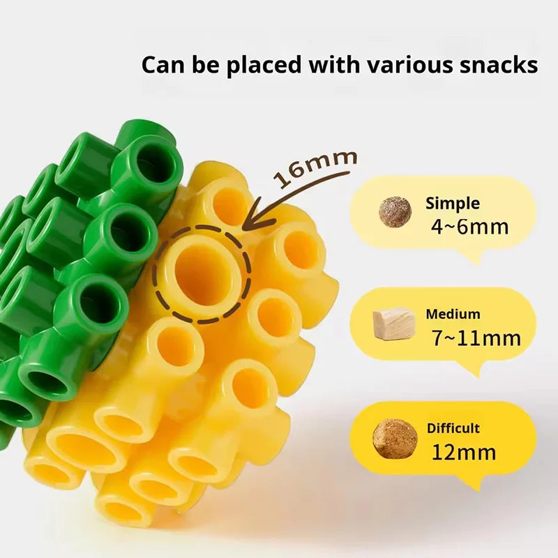 Interactive Puzzle Dog Toys Square Feeder Toy Non Toxic Dental Cleaning Chew Puzzle Feeding Toy Pet Supplies