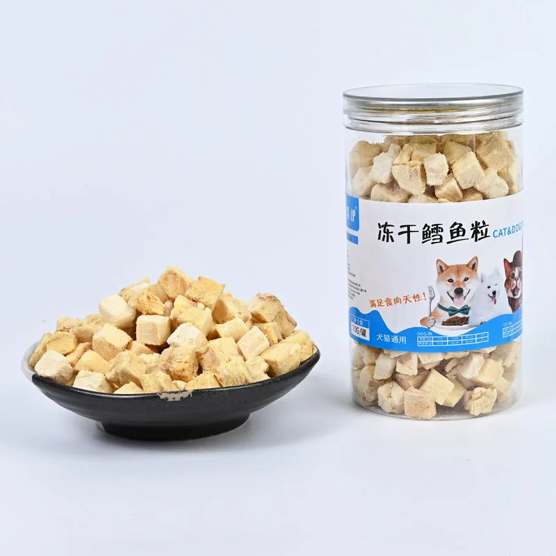 Freeze-dried cod grain cat snacks canned pet freeze-dried dog food mixed food puppy cat puppy nutrition hair freeze-dried