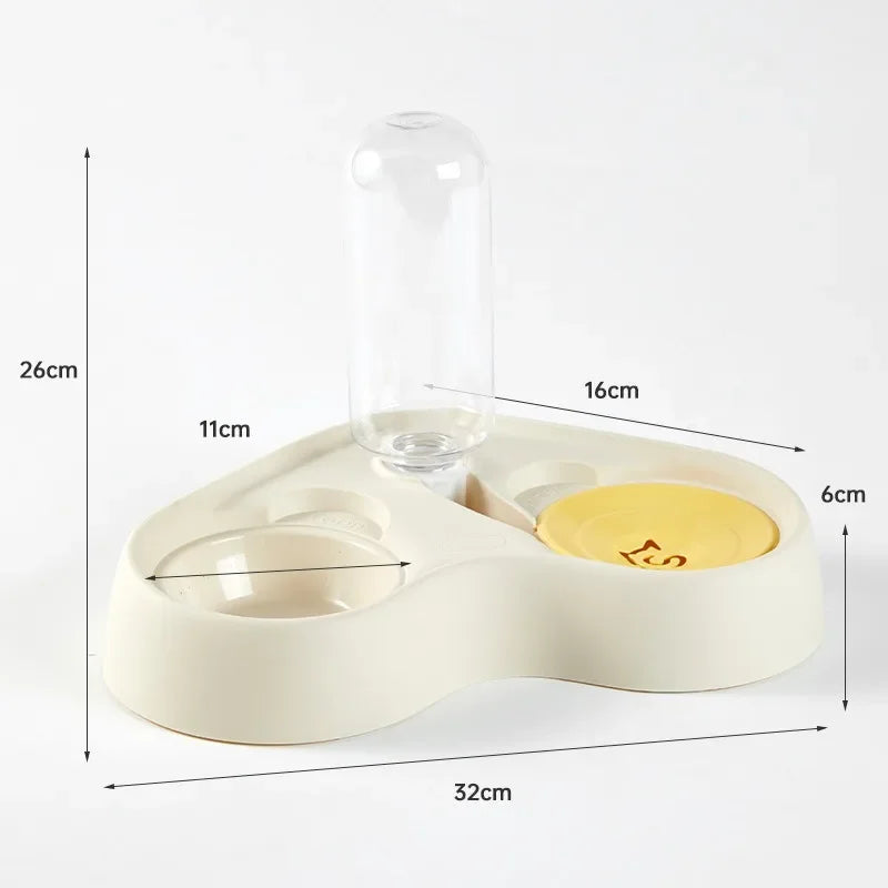 Cat Feeder, Water Feeding Bowl, Water and Food Integrated Two-in-one Pet Cat Bowl, Pet Supplies, Feeding Accessories