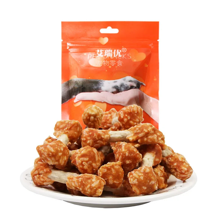 Dog Pet Food Chicken Dumbbell Small and Medium-sized Puppy Adult Dog Calcium Tooth Cleaning Bone Dog Snacks