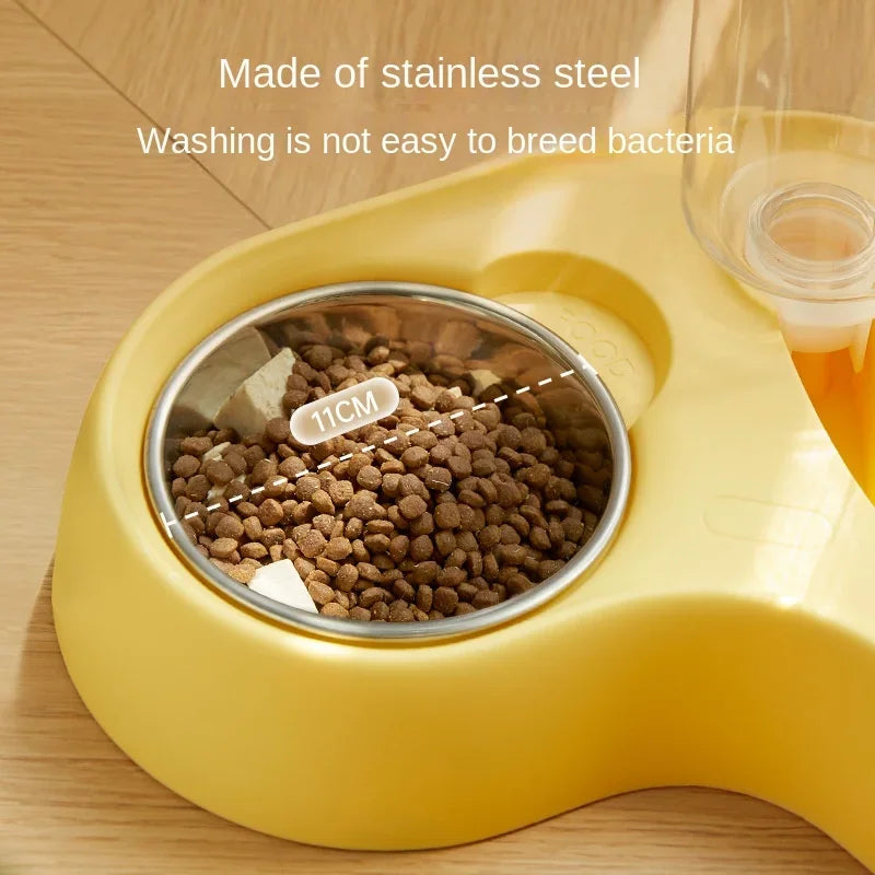 Cat Feeder, Water Feeding Bowl, Water and Food Integrated Two-in-one Pet Cat Bowl, Pet Supplies, Feeding Accessories