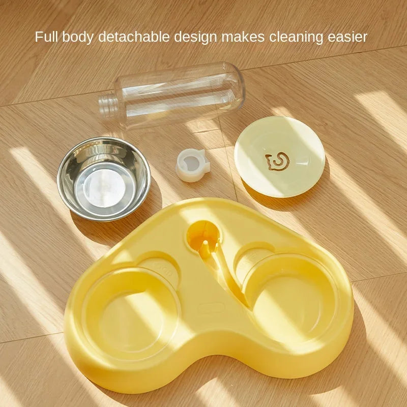 Cat Feeder, Water Feeding Bowl, Water and Food Integrated Two-in-one Pet Cat Bowl, Pet Supplies, Feeding Accessories