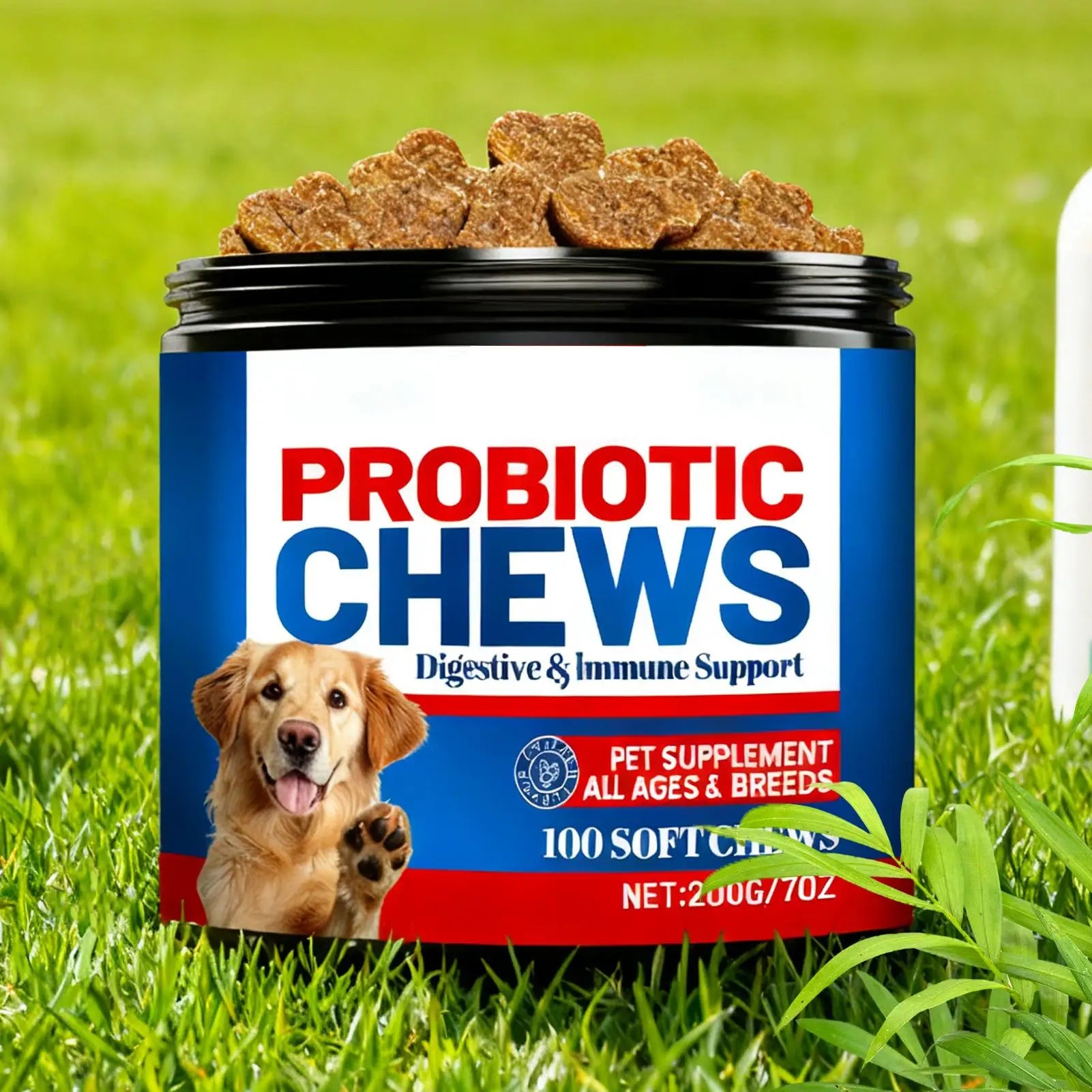 Pet Health Chews 200g Healthy Treats Natural Skin Care Digestive Care Dog Supplements for After Meal Seasonal Changes Food