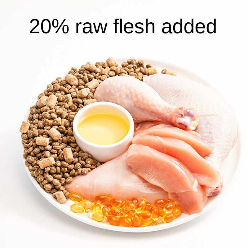 Full price cat food staple raw bone meat chicken pine into kitten special nutrition high protein double freeze-dried food
