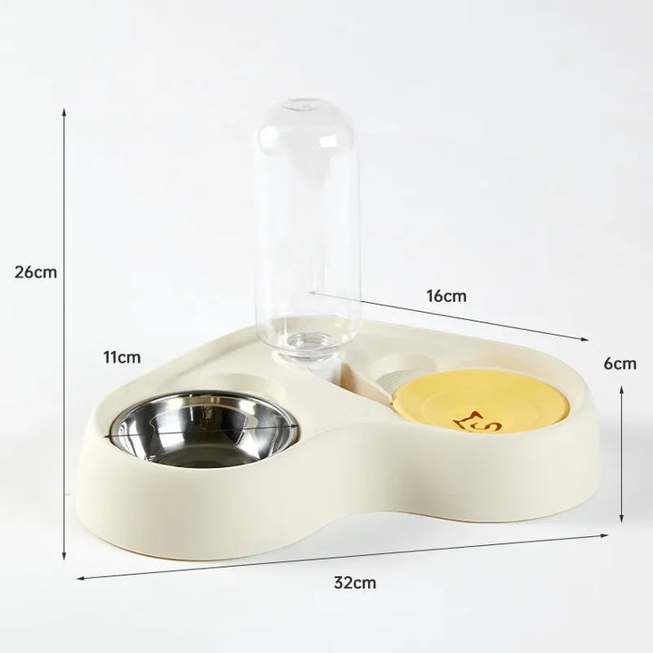 Cat Feeder, Water Feeding Bowl, Water and Food Integrated Two-in-one Pet Cat Bowl, Pet Supplies, Feeding Accessories