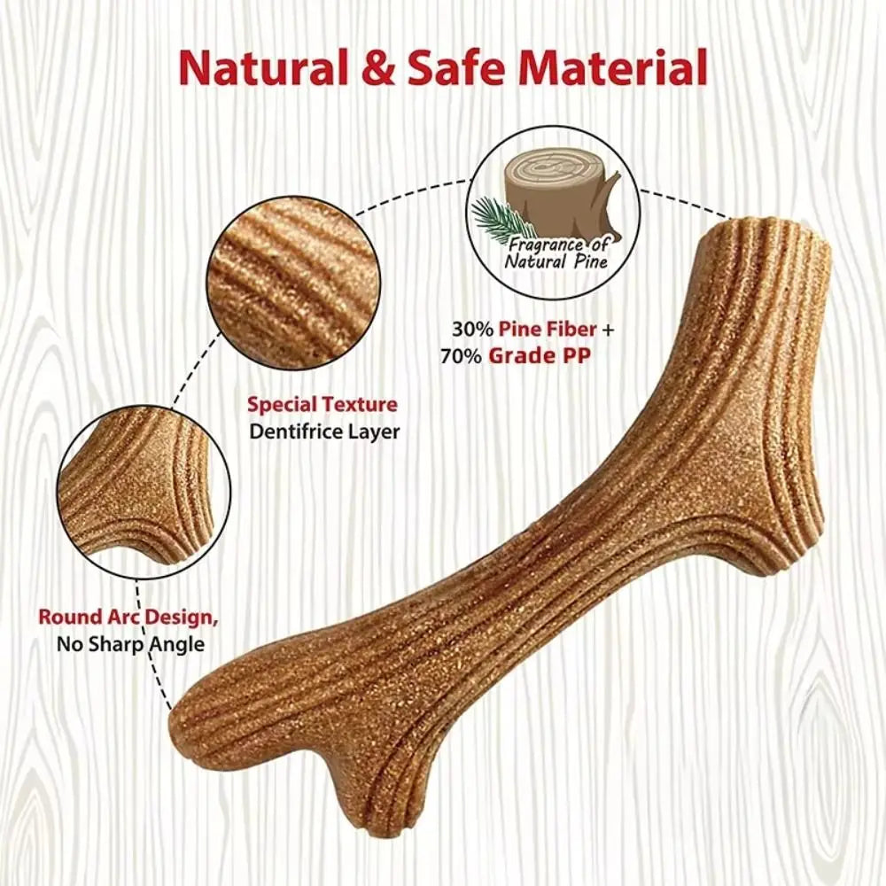 Real Wooden Deer Antlers Dog Chew Toys for Aggressive Chewers Large Dog Chewing Stick Indestructible Tough Durable Pet Toys Gift