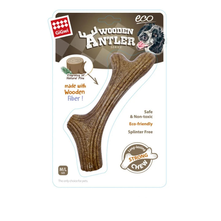 Real Wooden Deer Antlers Dog Chew Toys for Aggressive Chewers Large Dog Chewing Stick Indestructible Tough Durable Pet Toys Gift