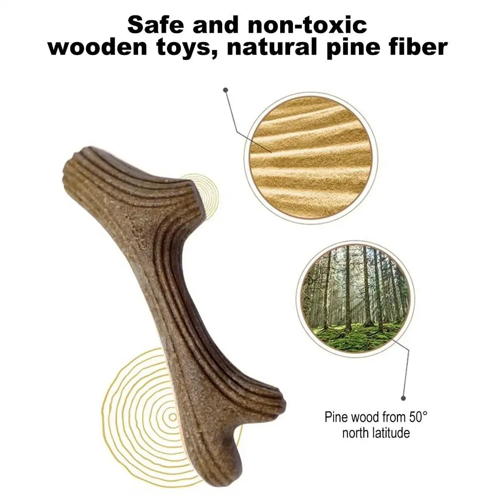 Real Wooden Deer Antlers Dog Chew Toys for Aggressive Chewers Large Dog Chewing Stick Indestructible Tough Durable Pet Toys Gift