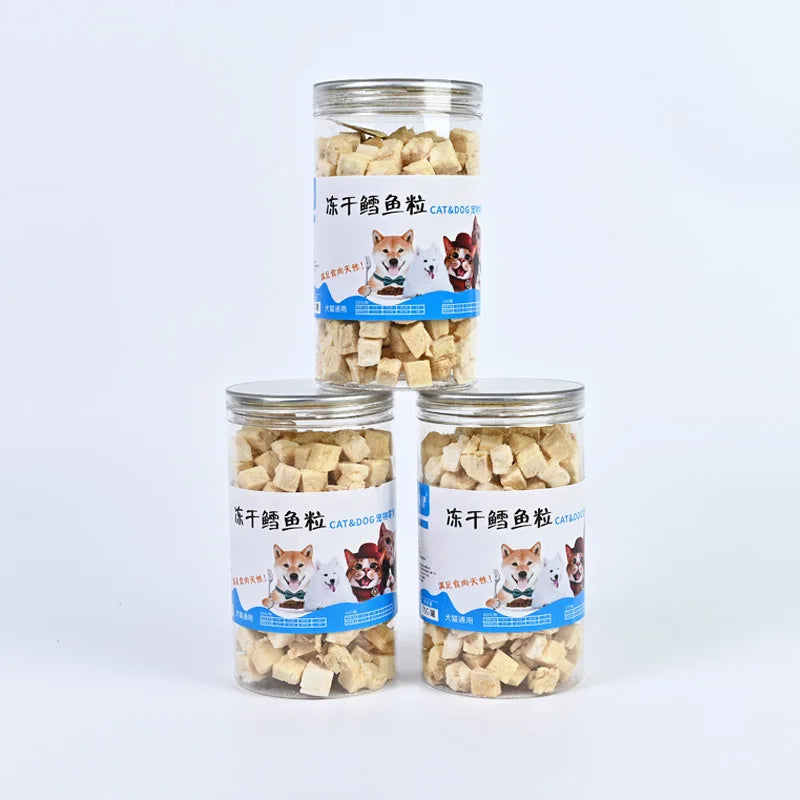 Freeze-dried cod grain cat snacks canned pet freeze-dried dog food mixed food puppy cat puppy nutrition hair freeze-dried